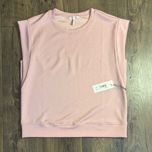 Three Dots Adeline Blush Pink Sleeveless Top Super Soft